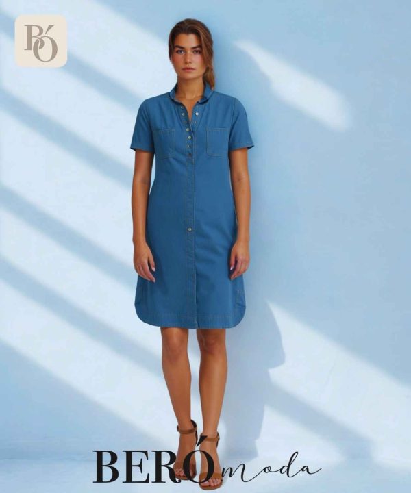 Vestido corto denim Azul serena