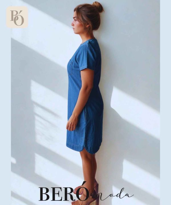 Vestido corto denim Azul serena - Image 4