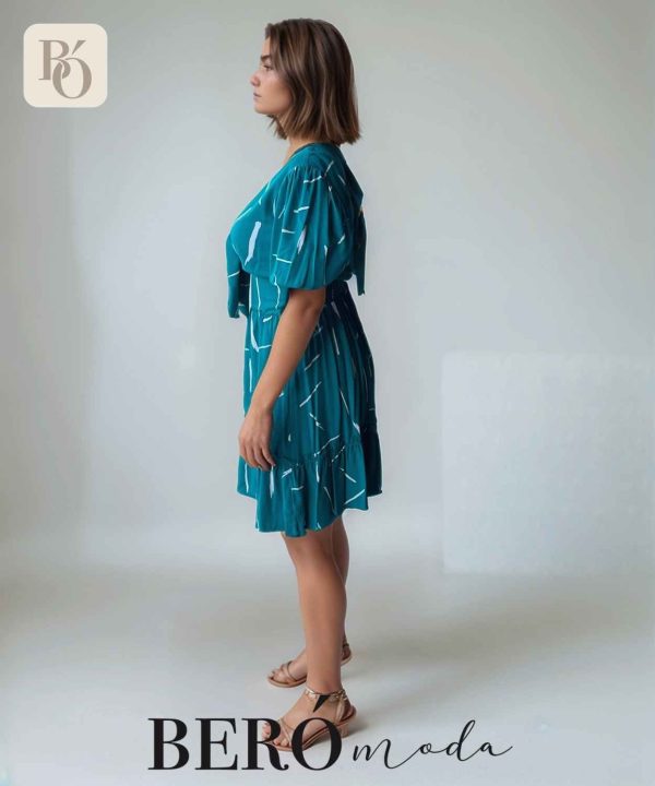 Vestido corto estampado Agua - Image 3
