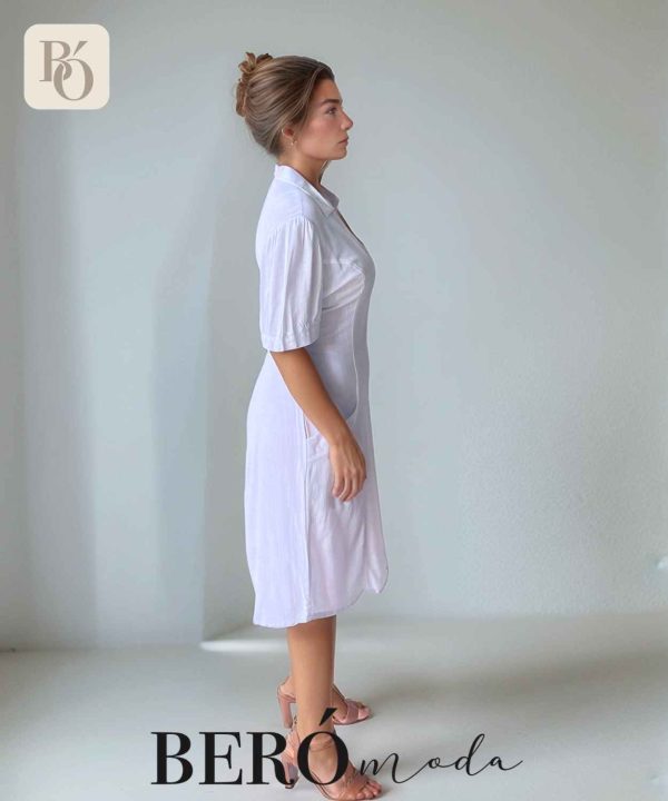 Vestido Camisero Blanco - Image 2