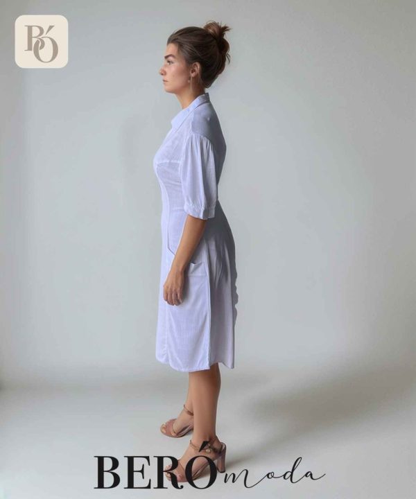 Vestido Camisero Blanco - Image 3