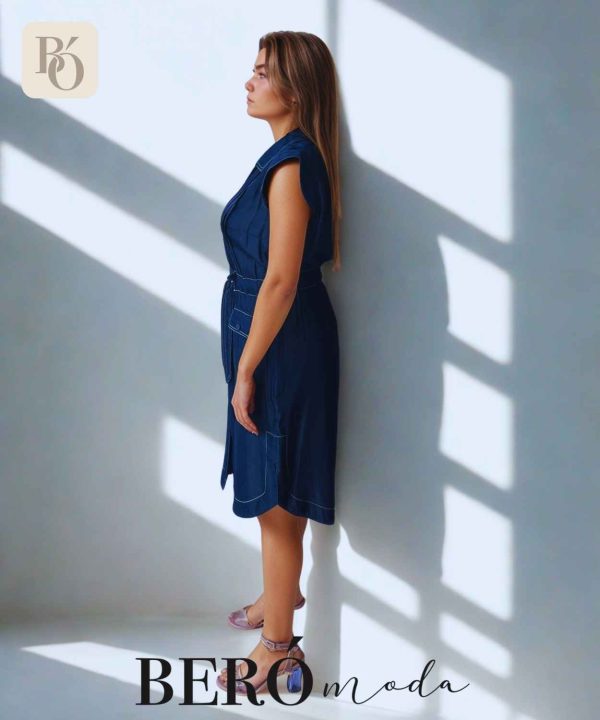 Vestido corto camisero denim - Image 2