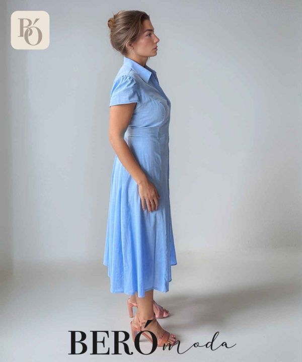 Vestido camisero celeste - Image 2