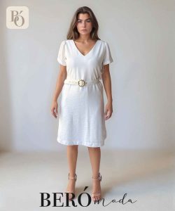 Vestido corto Blanco