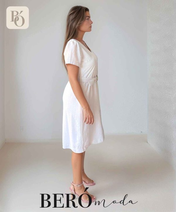 Vestido corto Blanco - Image 3