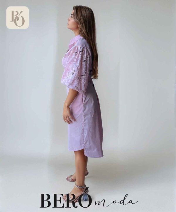 Vestido Ojalillo Rosado - Image 3