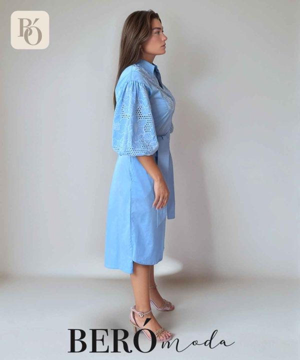 Vestido Ojalillo Azul - Image 2