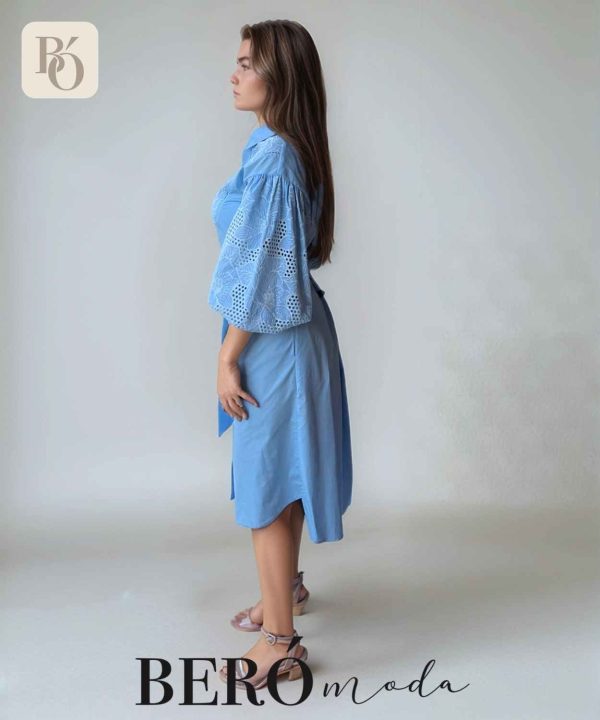 Vestido Ojalillo Azul - Image 3