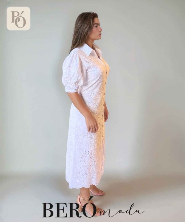 Vestido Hoja Rota Blanco - Image 2