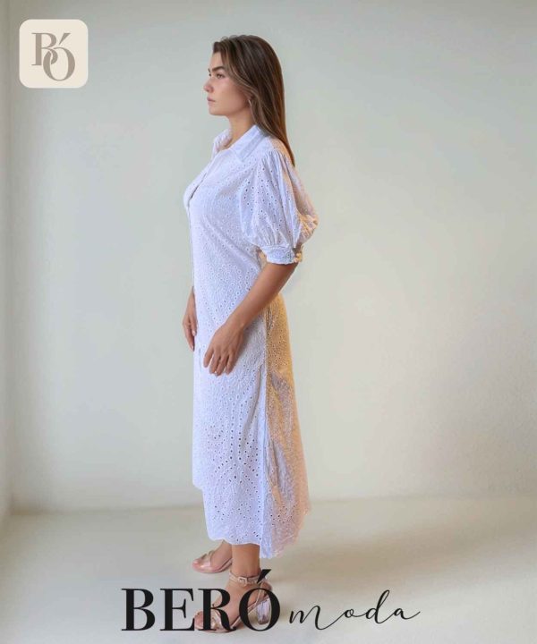 Vestido Hoja Rota Blanco - Image 3