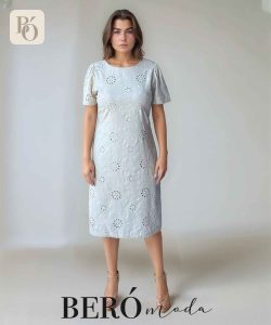 Vestido Ojalillo Marfil