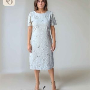 Vestido Ojalillo Marfil