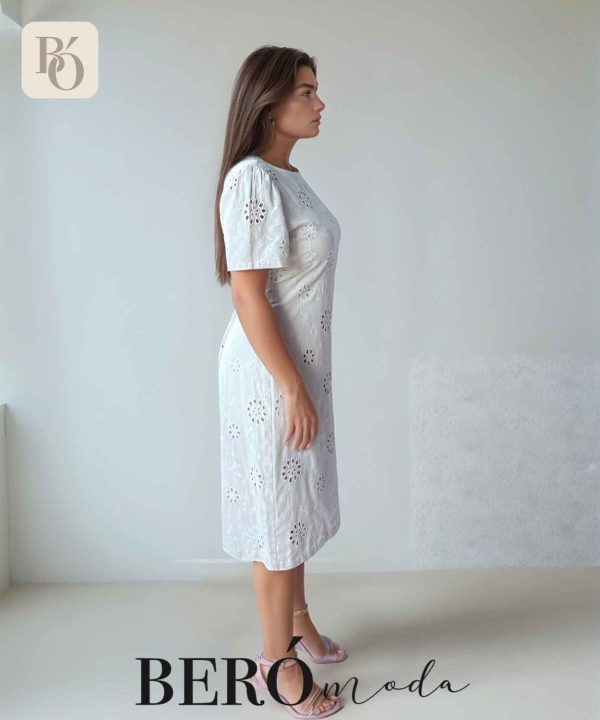 Vestido Ojalillo Marfil - Image 2