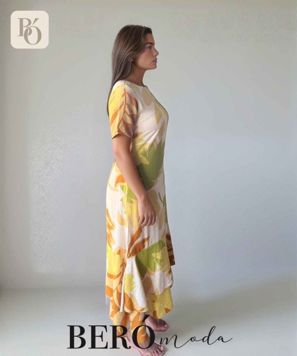 Vestido midi Estampado Tropical - Image 3