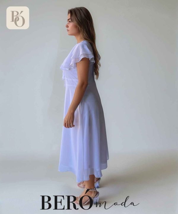 Vestido Chifon Golas Blanco - Image 2