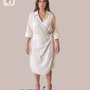 Vestido Lino Beige