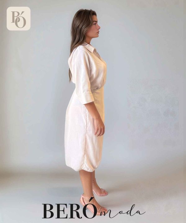 Vestido Lino Beige - Image 2