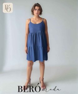 Vestido Azul tiras denim