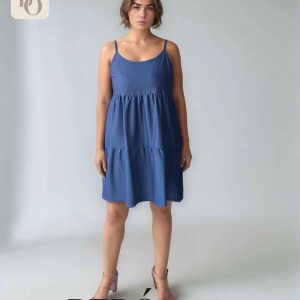 Vestido Azul tiras denim